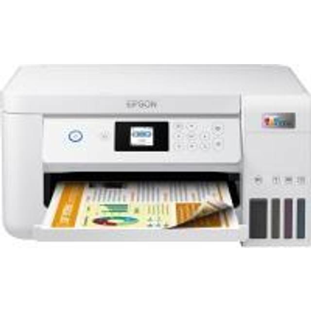 Epson EcoTank ET-2856 - Multifunktionsskrivare - färg - bläckstråle - påfyllbar - A4 (media) - upp till 10.5 sidor/minut (utskrift) - 100 ark - Wi-Fi