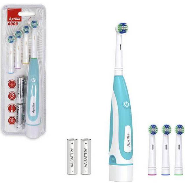 Aprilla 6000 RPM Rotating Electric Toothbrush - Blue/White