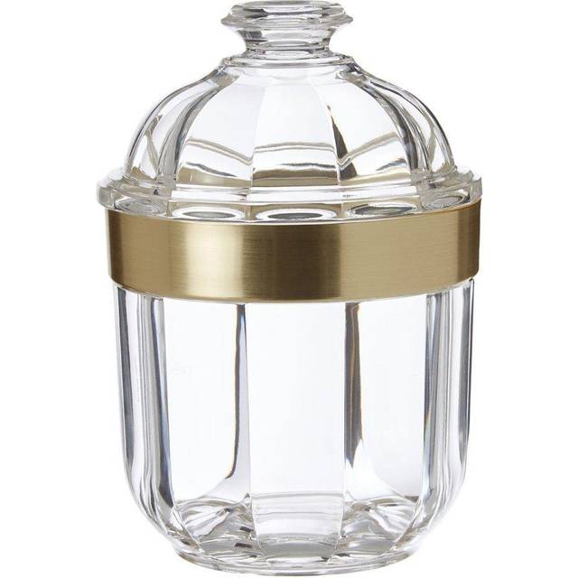 Premier Housewares Small Light Gold Acrylic Canister
