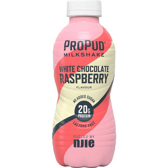 Njie ProPud Protein Milkshake White Chocolate Raspberry 300ml