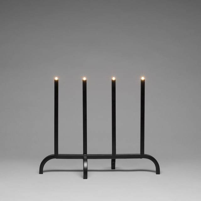 Adventsljusstake Gnosjö Konstsmide 3999-711 4 Ljus Metall Svart