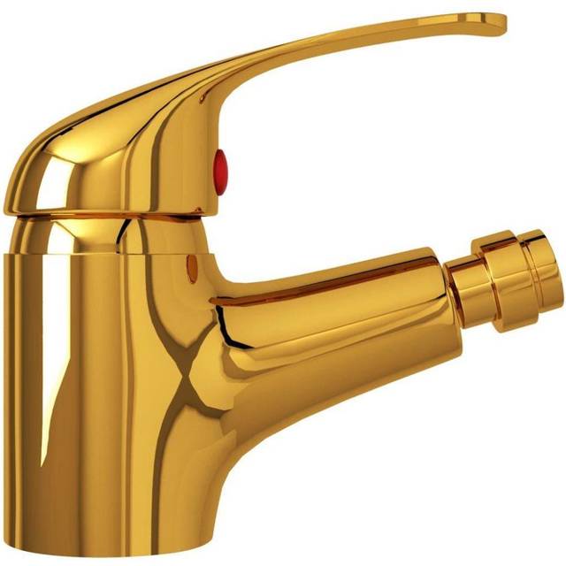 vidaXL Bathroom Bidet Mixer Tap Gold 13x12 cm