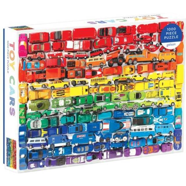 Rainbow Toy Cars Jigsaw Puzzle Trucks Vans Racers 1000 Pieces