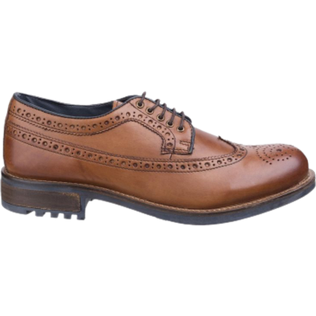Cotswold Mens Poplar Brogue Skinnskor 11 UK solbränna