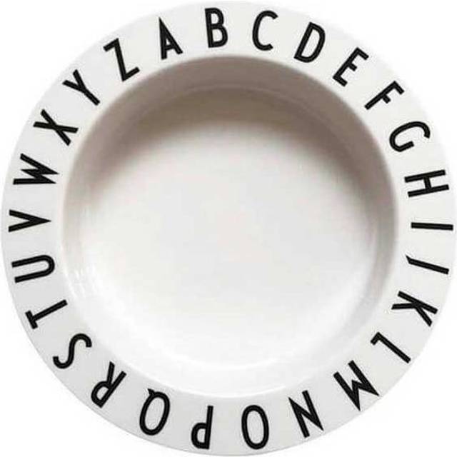 Design Letters - Eat & Learn Djup Tallrik - Vit