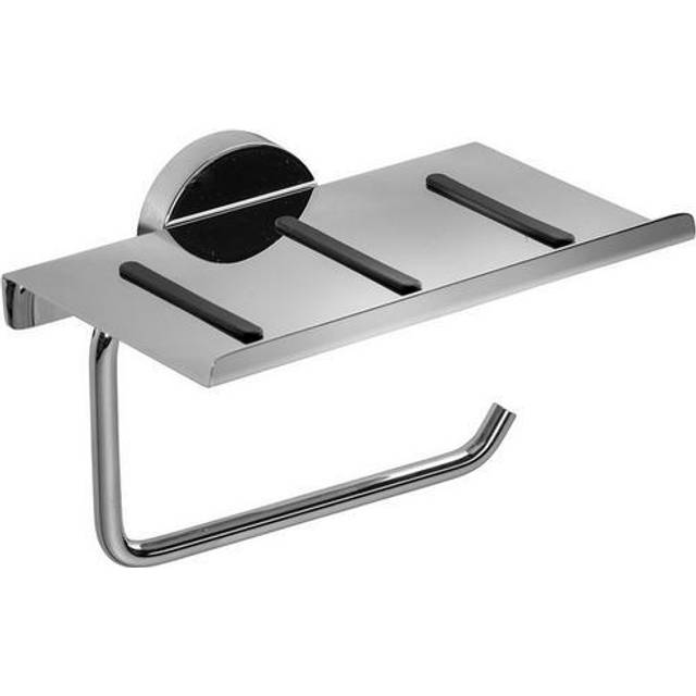 Pendle with Anti Slip Wall Mounted Toilet Roll Holder - Chrome (15.5cm H X 11.7cm W X 10.6cm D)