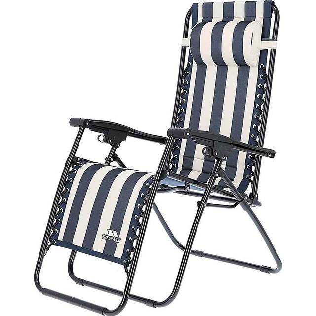 Trespass Padded Reclining Sun Lounger Chair Glentilt