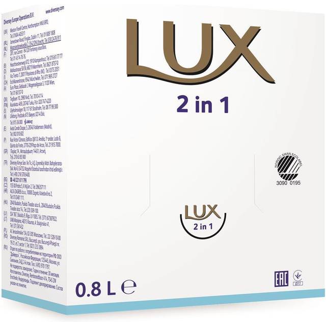 Diversey Hår og bodyshampoo, Soft Care LUX 2in1, Mild, 6 stk 800ml