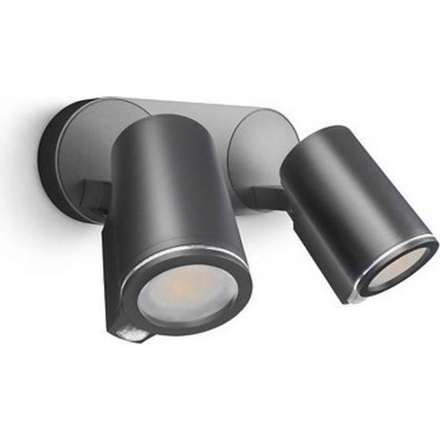 Steinel Spot Duo Wall Light Sensor Version, 2 x 7W, Anthracite