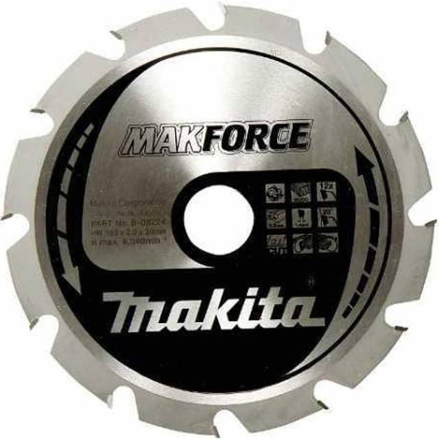 Makita MAKFORCE Circular Saw Blade for Wood Cutting 190mm 12T 15.8mm
