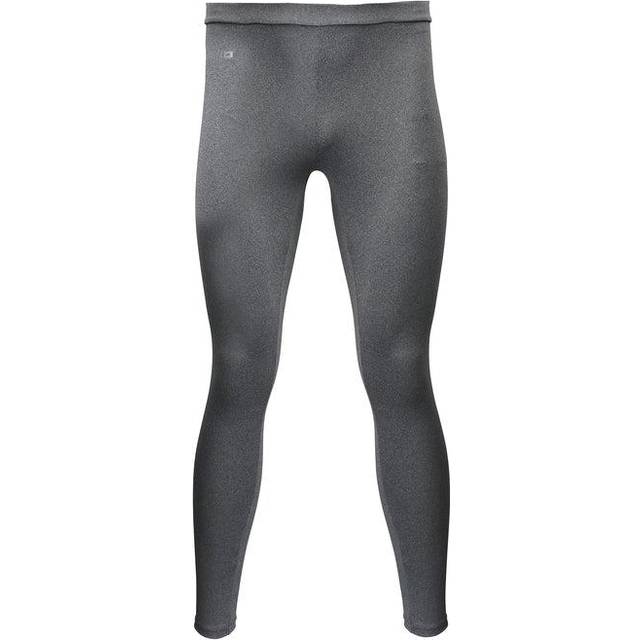 (S/M, Heather Grey) Rhino Mens Sports Base Layer Leggings / Bottoms