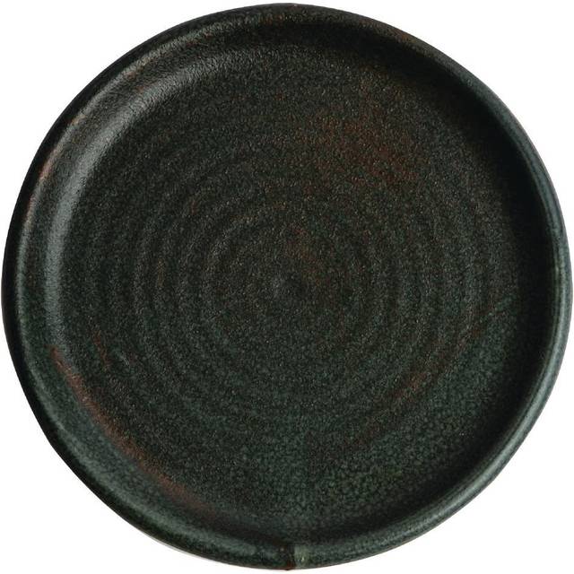 Olympia Canvas Small Rim Round Plate Blue Granite 180mm (Pack of 6)