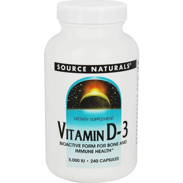 Source Naturals Vitamin D-3 5000 IU - 240 Capsules