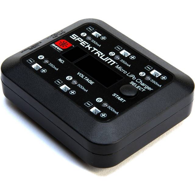 SPM Spektrum Micro 6 Port DC/USB 1S LiPo Charger O-SPMXC1060