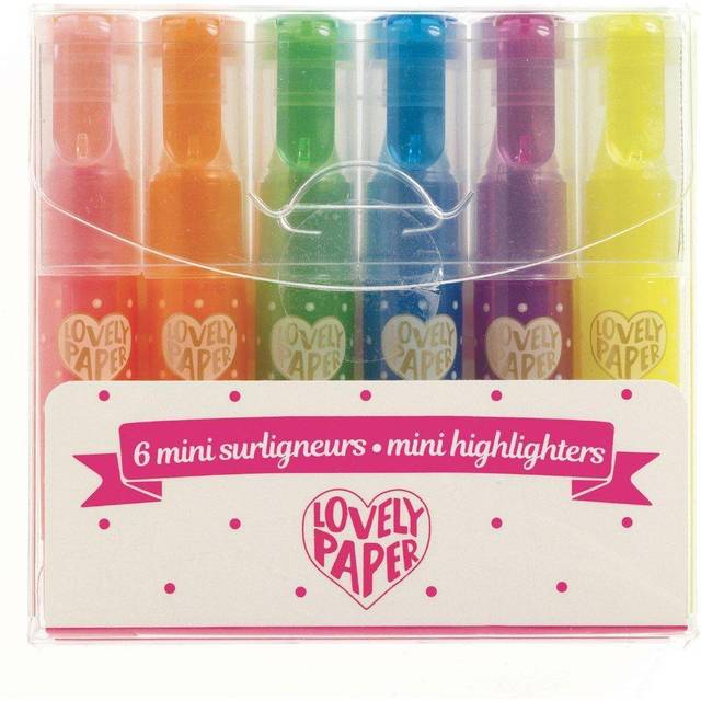 Djeco Lovely Paper - 6 Mini Highlighters