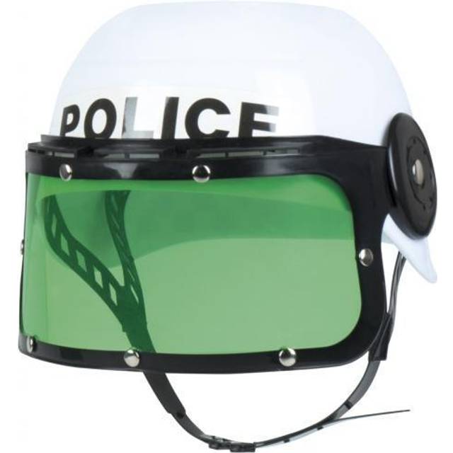 police helmet boy white/green