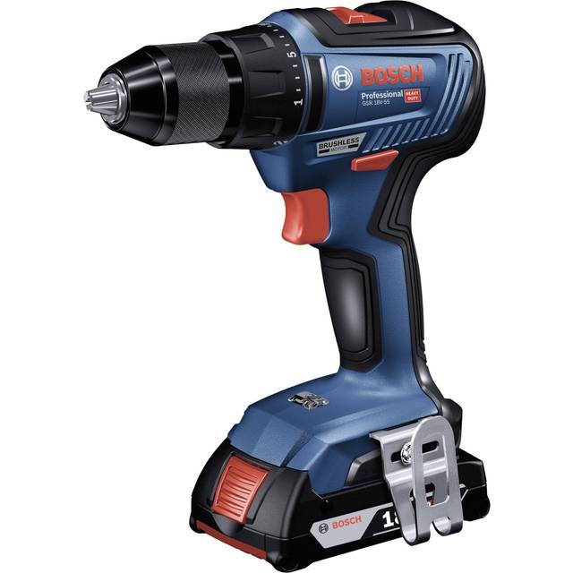 Drill Driver Bosch gsr 18V-55 (2 x 4,0 Ah ProCORE + GAL18V-40 + L-Boxx 136)