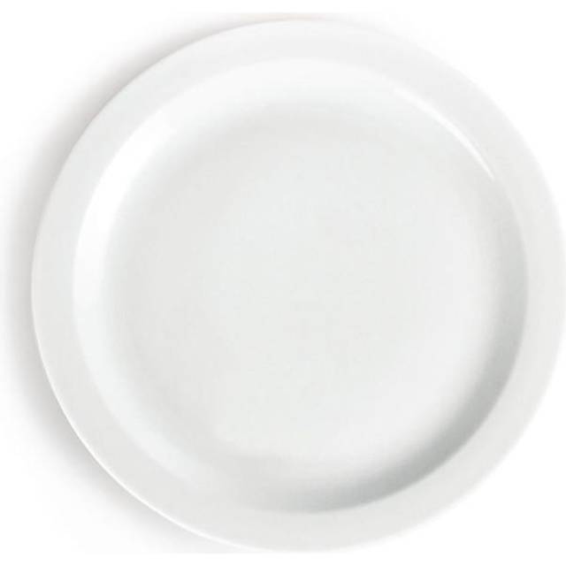 Olympia Whiteware Narrow Rimmed Plates 280mm (Pack of 6)