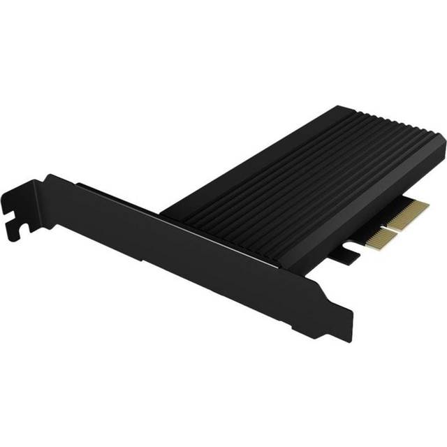 ICY BOX NVMe PCIe - PCIe 4.0 x4 IB-PCI208-HS Gränssnittsadapter, Svart, 12.8 x 12.2 x 2 cm, ‎3600 watt
