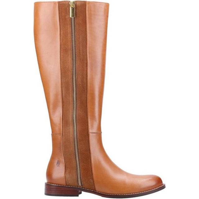 Hush Puppies Faith MEMORY FOAM Calf Boot Womens - Tan - Size UK 4