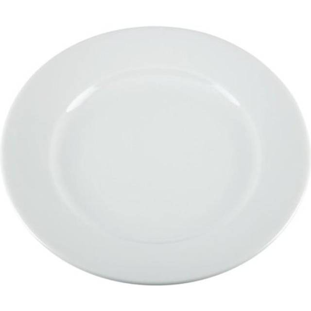 Olympia Whiteware Wide Rimmed Plates 202mm
