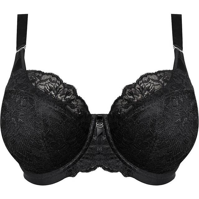 Elomi Womens Brianna Half Cup Bra - Black Nylon - Size 40F