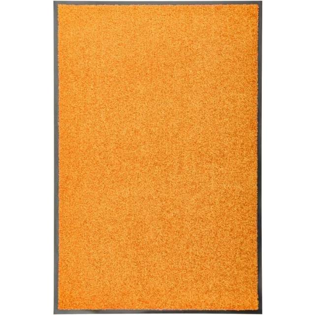 vidaXL Doormat Washable Orange Home Garden Barrier Entrance Rug for Front Door