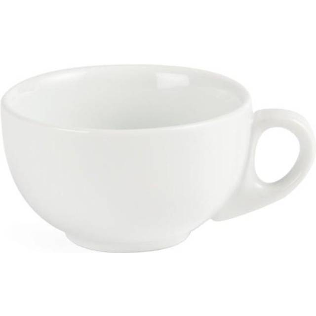 Olympia Whiteware Cappuccino Cups 10oz 284ml - white