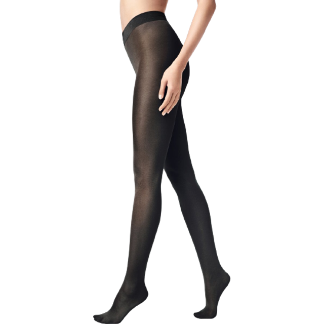 Wolford PURE SHIMMER 40 CONCEALER TIGHTS 7005 Black Large
