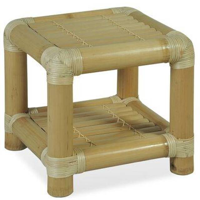 vidaXL Bedside Table 40x40x40 cm Bamboo Dark Brown