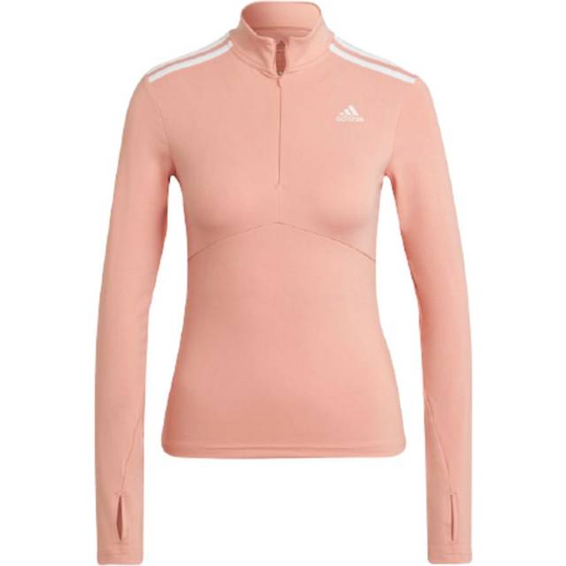 adidas Sport Performance - Träningstopp Hyperglam Quarter-Zip Tee - Lila