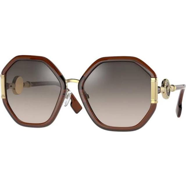 Versace VE 4413 53246I, ROUND Sunglasses, FEMALE - Brown