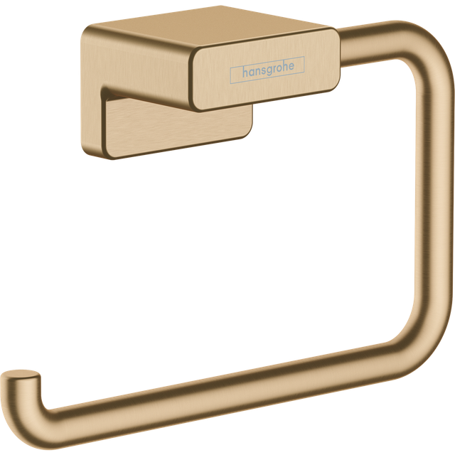 Hansgrohe AddStoris Brushed Bronze Wall Mounted Toilet Roll Holder wit