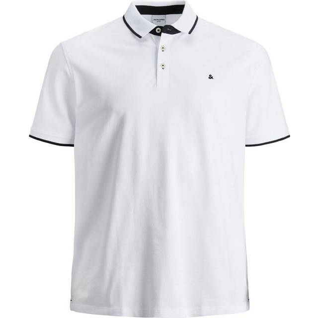 Jack & Jones Plus Size Paulos Polo White