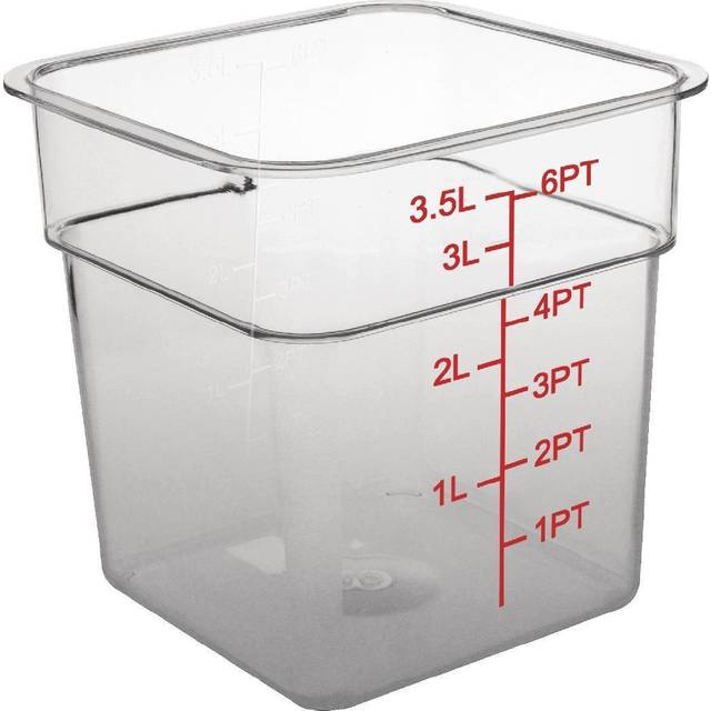 Hygiplas Polycarbonate Square Storage Container 3.5Ltr