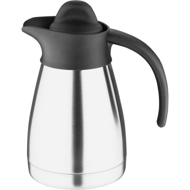 Olympia Vacuum Jug 500ml Pack of 1: Brushed Stainless Steel, Insulated, Screwtop
