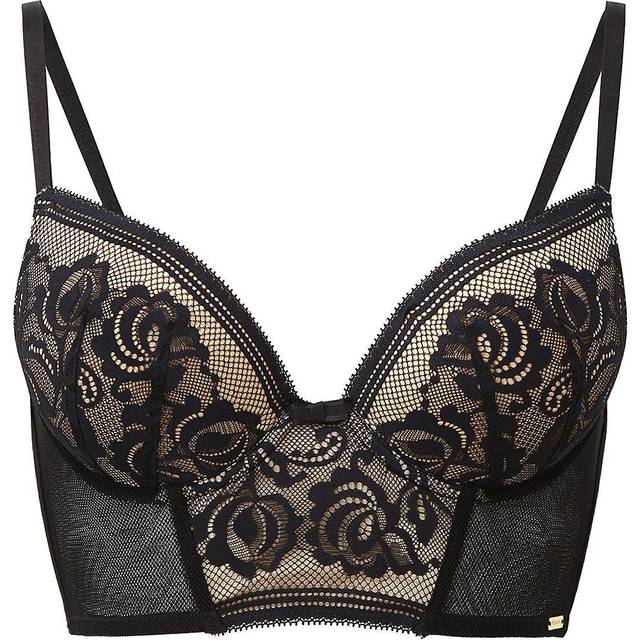 Gossard Womens Encore Longline Bra - Black Polyamide - Size 32D