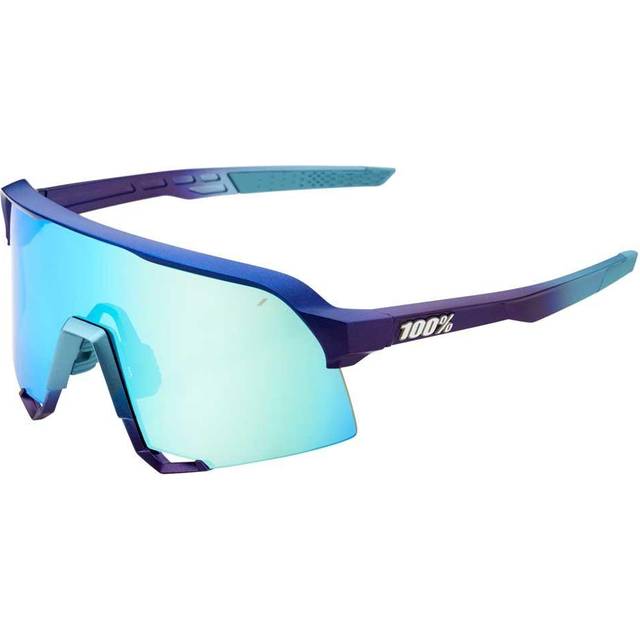 100% S3 Glasses - Matte Metallic Into the Fade Topaz Blue