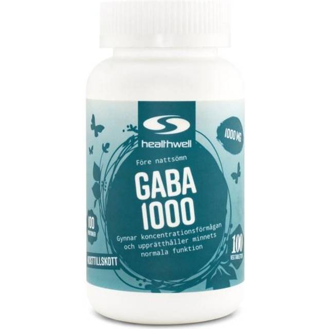 Healthwell GABA 1000, 90 tabl