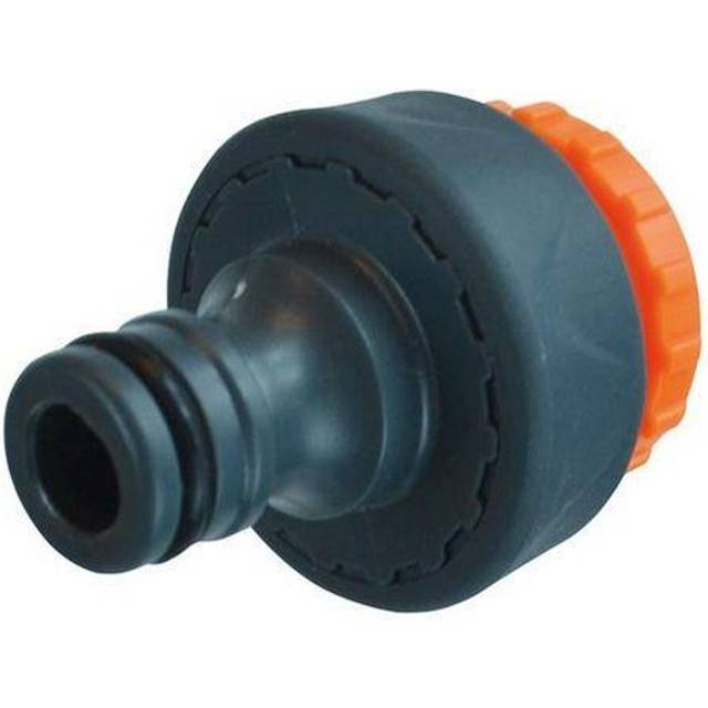 Faithfull Plastic Tap Hose Connector 1/2 and 3/4In