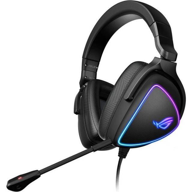 ASUS ROG Delta S USB-C gaming headset (wired, AI noise canceling, RGB lighting, compatible with PC, Nintendo Switch and Sony PlayStation 5)