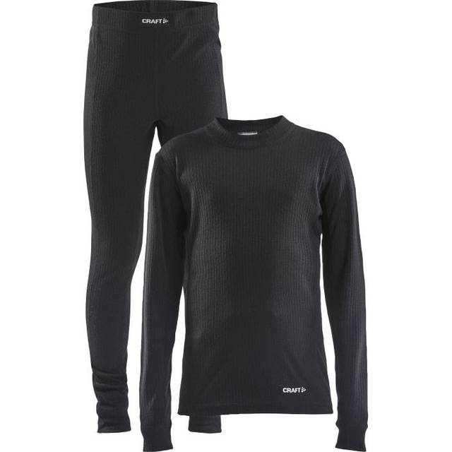 Craft Kid's Core Dry Baselayer Set Underkläder syntet Barn Storlek 122/128 Färg svart