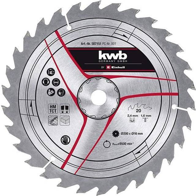 Einhell TCT Table Saw Blade 200mm 20T 16mm