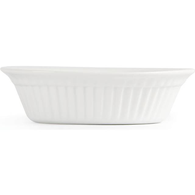 Olympia Whiteware Oval Pie Dishes 170mm (6 pack)