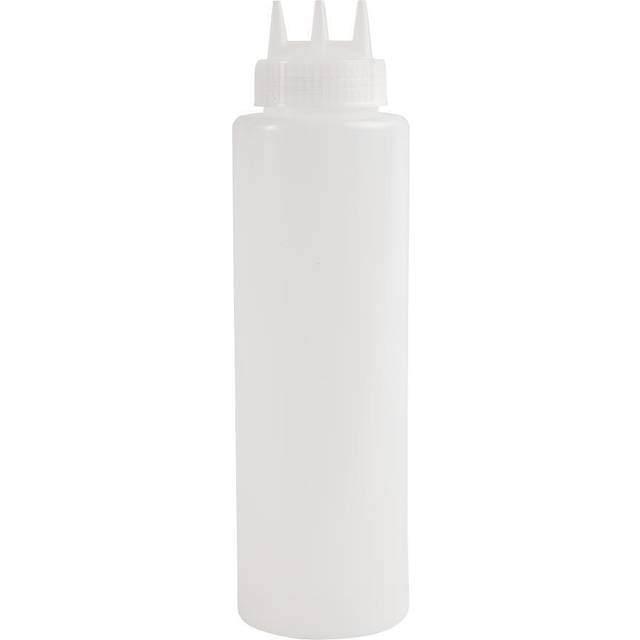 Vogue Clear 3 Nozzle Squeeze Bottle 36oz - Transparent
