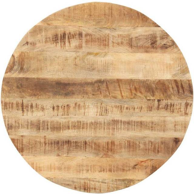 vidaXL Table Top Solid Mango Wood Round 15-16mm 60cm Replacement Table Top