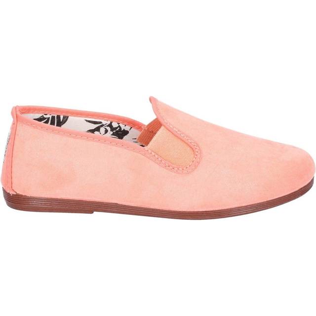 (8 Child UK, Coral) Flossy Crack Infants Slip On Shoe