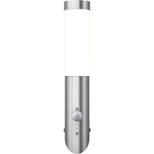 vidaXL RVS Gardenlamp Wall Lamp Waterproof with Motion Detector - Silver