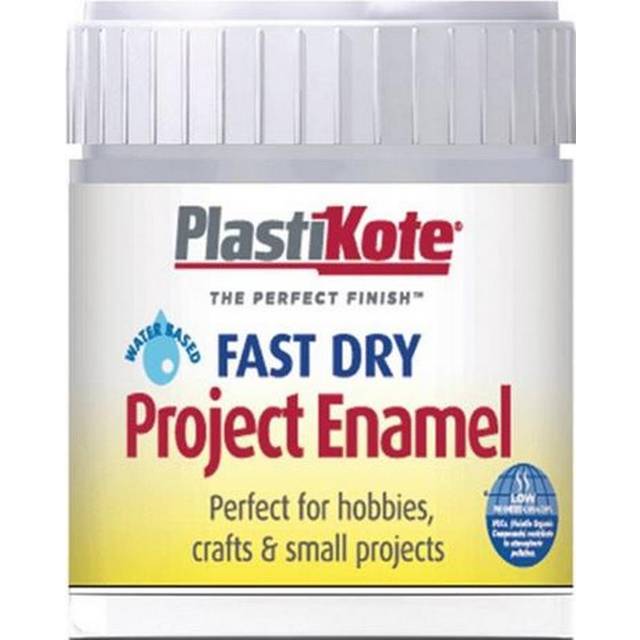 Plastikote - Fast Dry Enamel Paint B35 Bottle Chrome 59ml