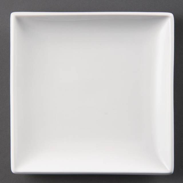 Olympia Whiteware Square Plates 240mm - Pure White
